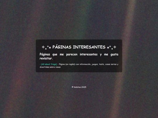 ES/paginasinteresantes screenshot