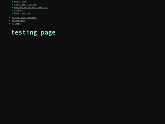 testpage screenshot