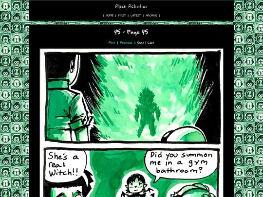 comics/alien screenshot