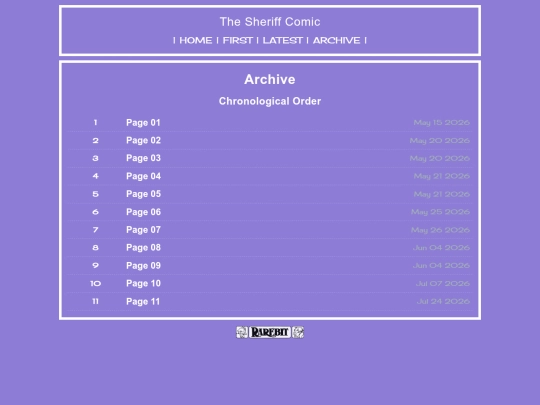 comics/sheriff/archive screenshot
