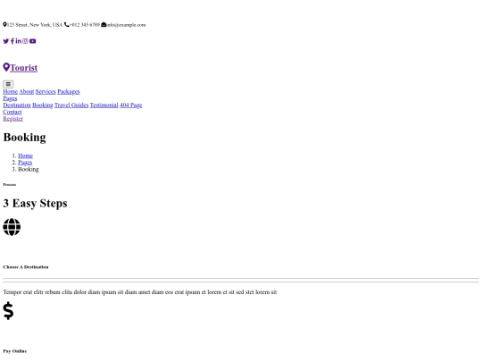 booking screenshot