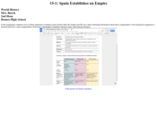 History screenshot