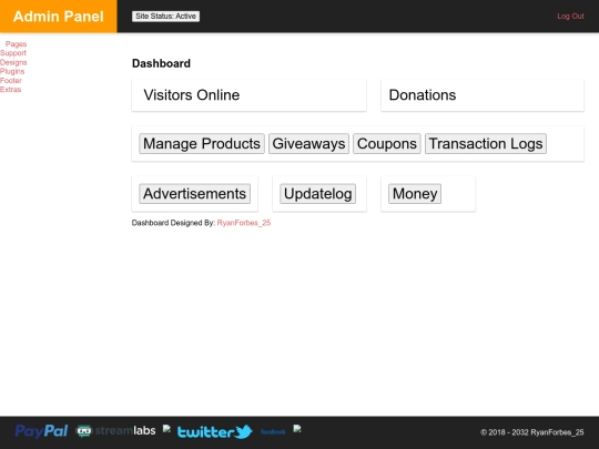 Admin/Dashboard screenshot