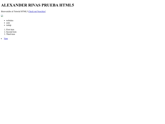 index screenshot