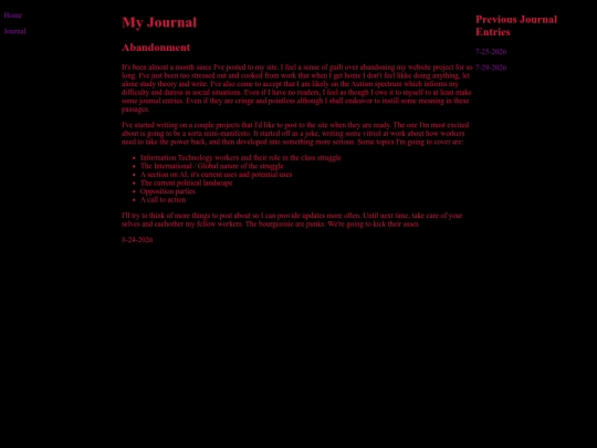journal screenshot