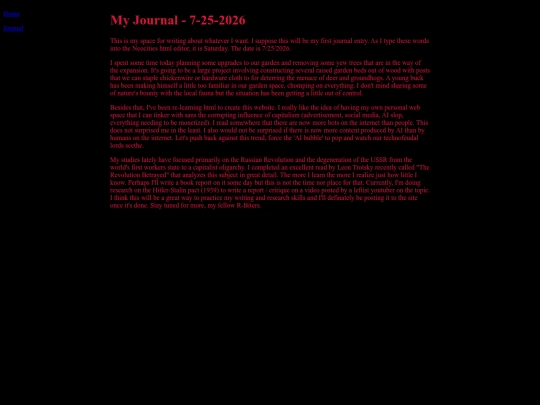 journal7-25-2026 screenshot