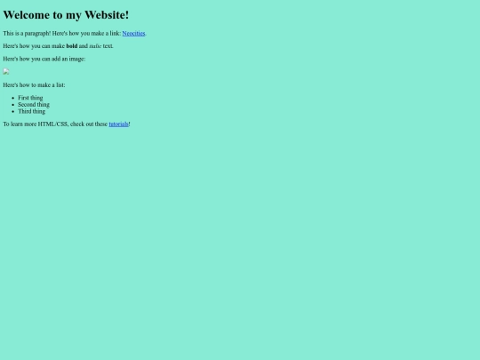 test screenshot