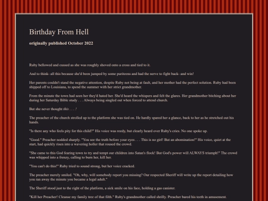 Fiction/Wicked Carousel/Birthday screenshot