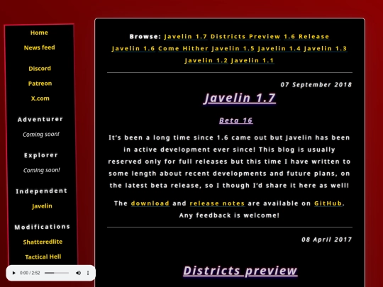 independent/javelin screenshot