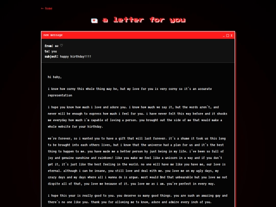 letter screenshot