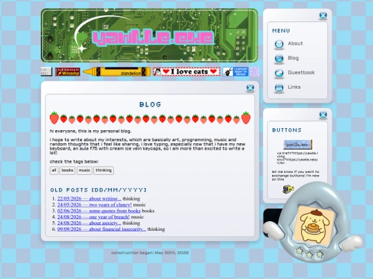 blog screenshot
