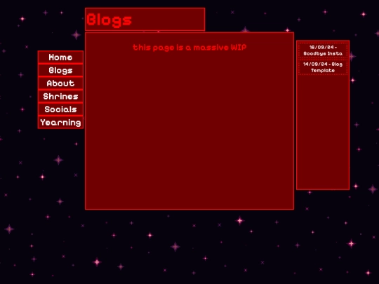 Blogs screenshot