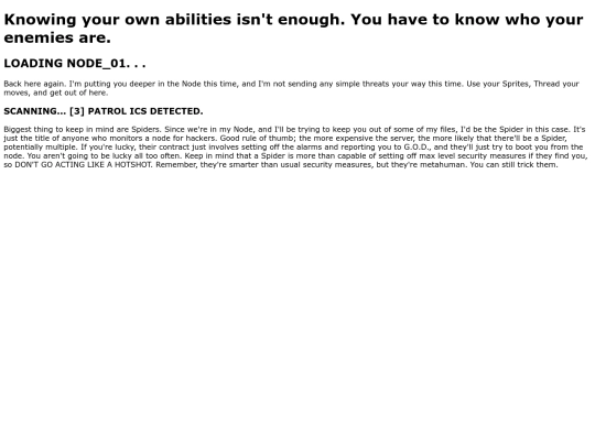 Technom4ncers/layer_2/know_thy_enemy screenshot
