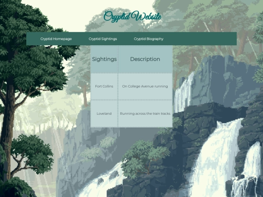 sightings screenshot