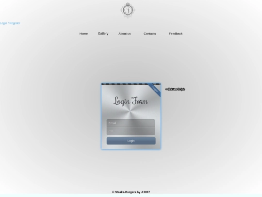 login screenshot