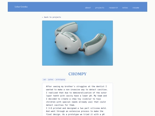 projects/chompy screenshot