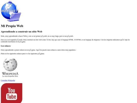 nuestra web/inicio.css. screenshot
