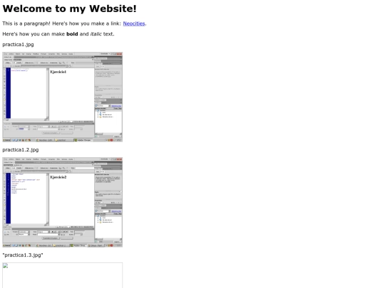 nuestra web/practicas screenshot