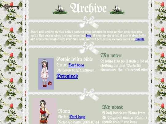 kisekaearchive screenshot