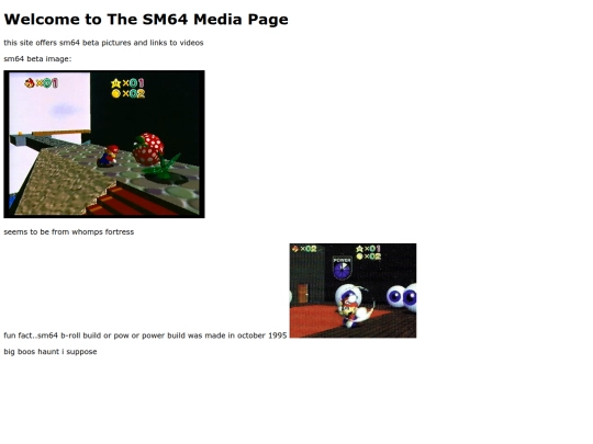 sm64page screenshot