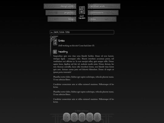 links screenshot