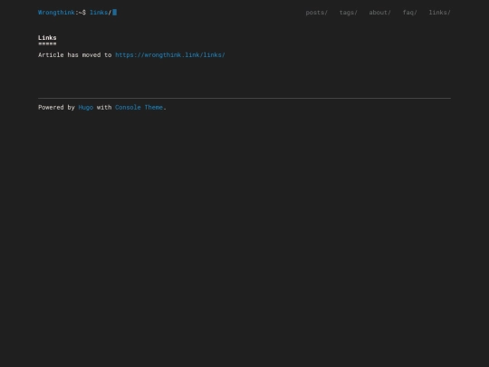 links screenshot