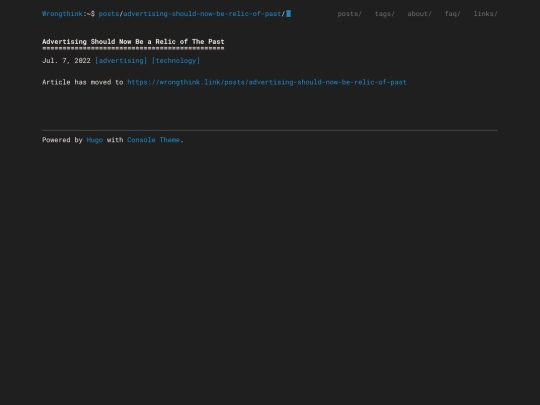 posts/advertising-should-now-be-relic-of-past screenshot