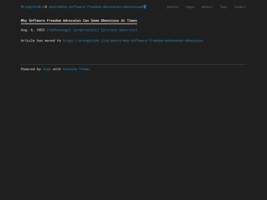 posts/why-software-freedom-advocates-obnoxious screenshot