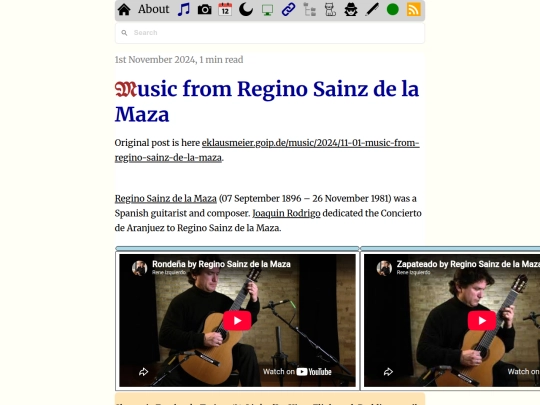 music/2024/11-01-music-from-regino-sainz-de-la-maza screenshot