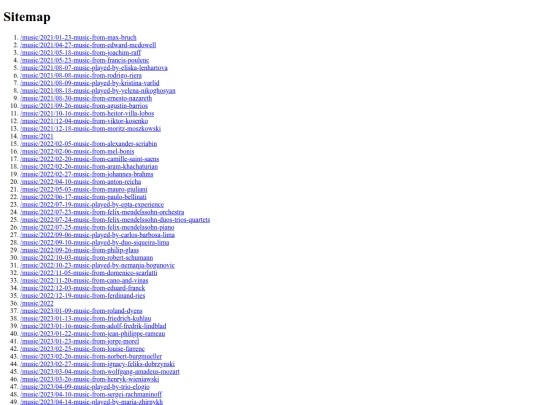sitemap screenshot