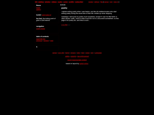 poetry screenshot
