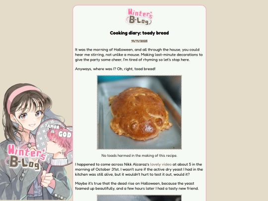 blog/toady screenshot