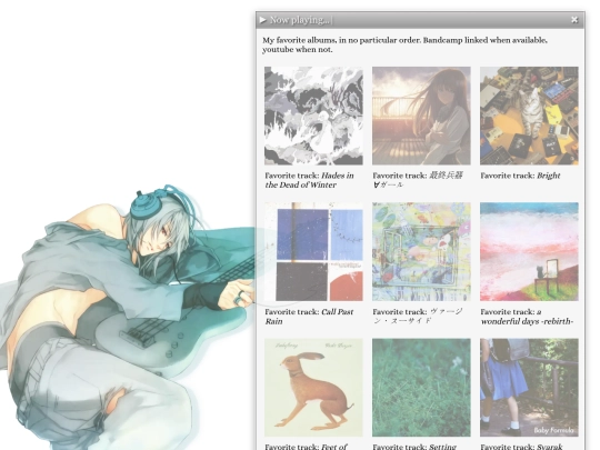 favs/music screenshot
