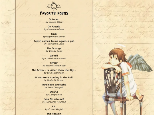favs/poems screenshot