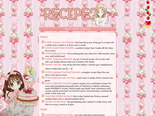 recipes screenshot