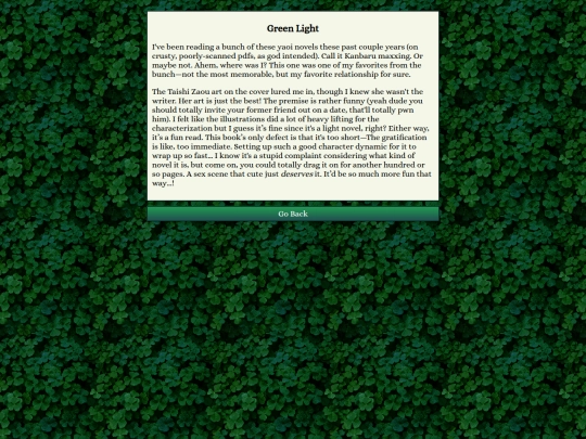 reviews/novels/greenlight screenshot