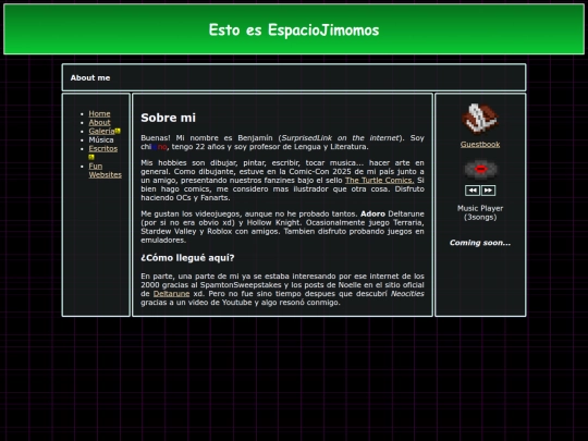 aboutme screenshot