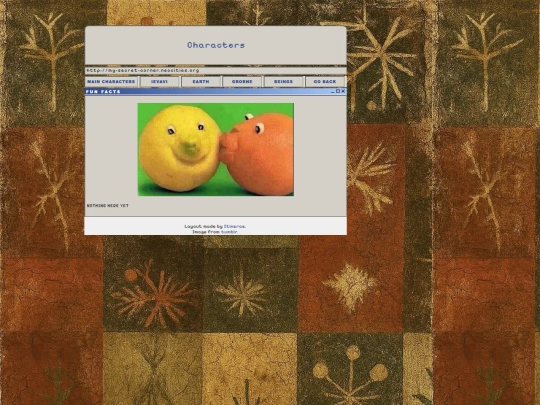 Characters screenshot