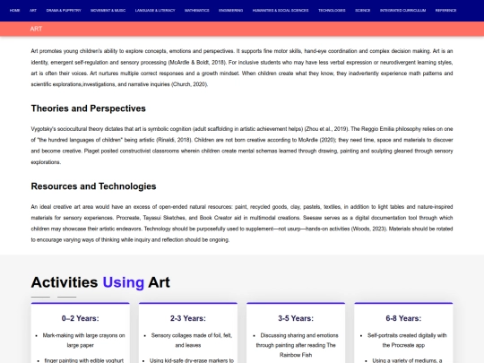 website/art screenshot