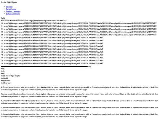 littlefont/october_night-demo screenshot
