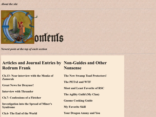 contents screenshot
