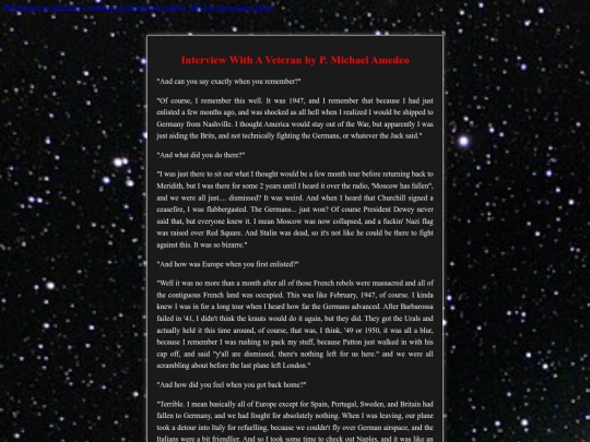 InterviewWithAVeteran screenshot