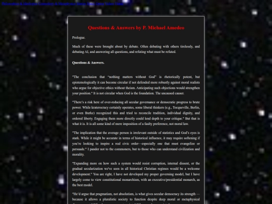 Q&A screenshot