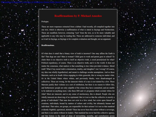 Reaffirmations screenshot