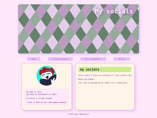 Socials screenshot