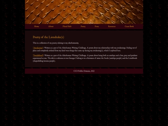 poetry_webpage screenshot