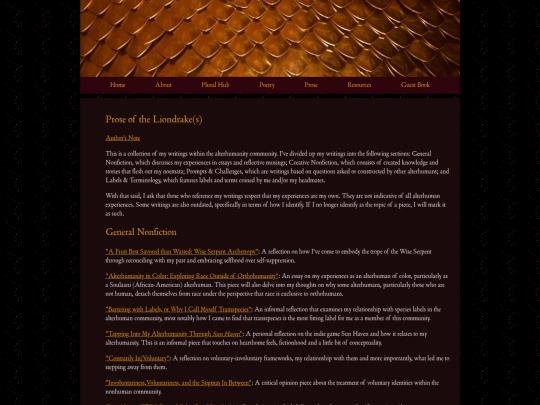 prose_webpage screenshot