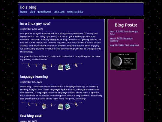 blog screenshot