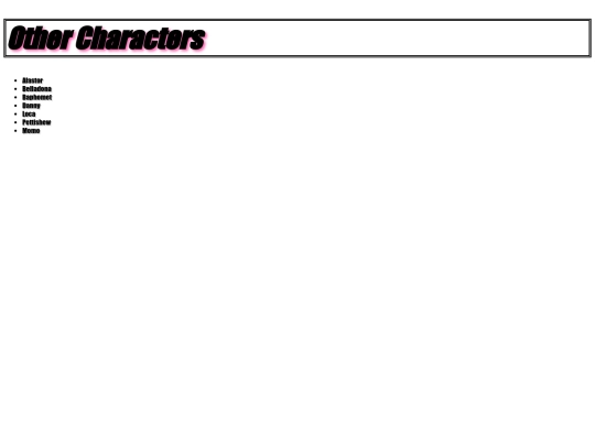Othercharacters screenshot