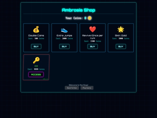 ambrosiashop screenshot